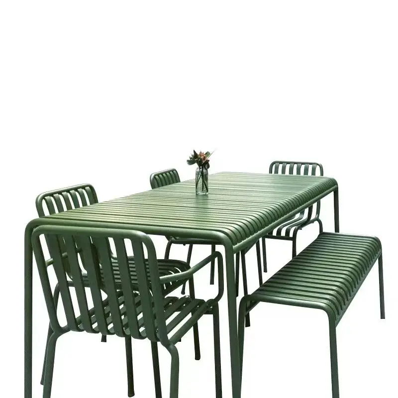 Outdoor Furniture Green - Smeedijzeren moderne, eenvoudige balkon- en terrasmeubelen,
