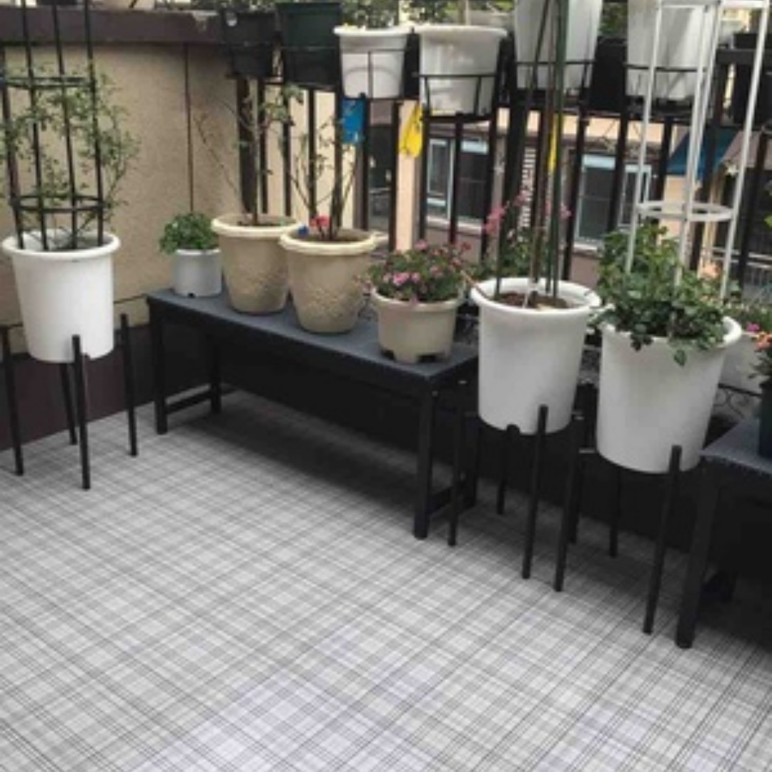 Outdoor Furniture Green - 40CM tuinmeubilair plantenstandaard, balkonplank, groen ijzeren