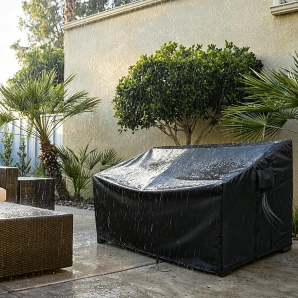 Outdoor Furniture Waterproof - Zware, waterdichte buitensofa hoes, tuinmeubelhoes, zwarte