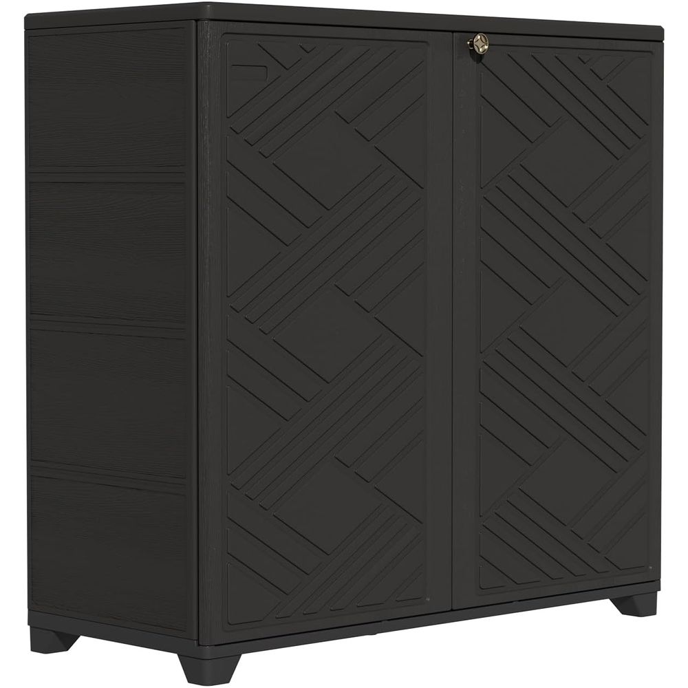 Garden Storage Box - Waterdichte binnen/buiten opbergkast, 34x15x34 plastic opbergbox