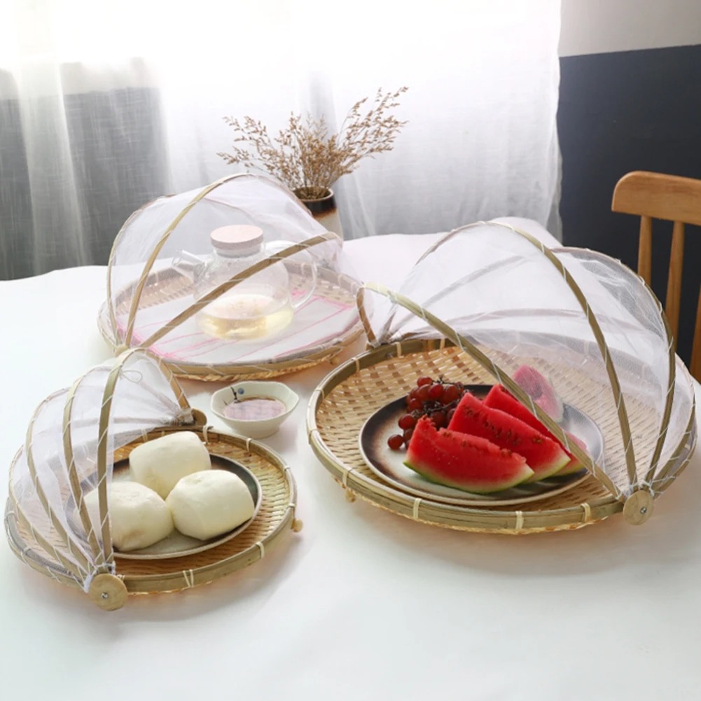 Outdoor Furniture Manufacturer - Bamboe Geweven Mand Anti-Muggen Net Fruit