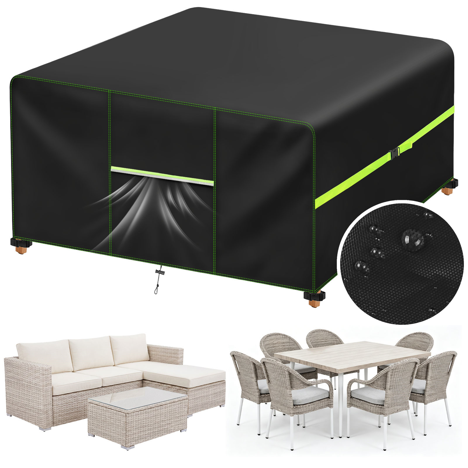 Outdoor Furniture Bali - Tuinmeubelhoes met ventilatieopening Waterdichte patio rotan