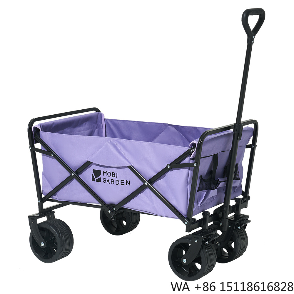 Outdoor Furniture Table - Mobi Garden Opvouwbare Vierwielige Draagbare Aanhangwagen