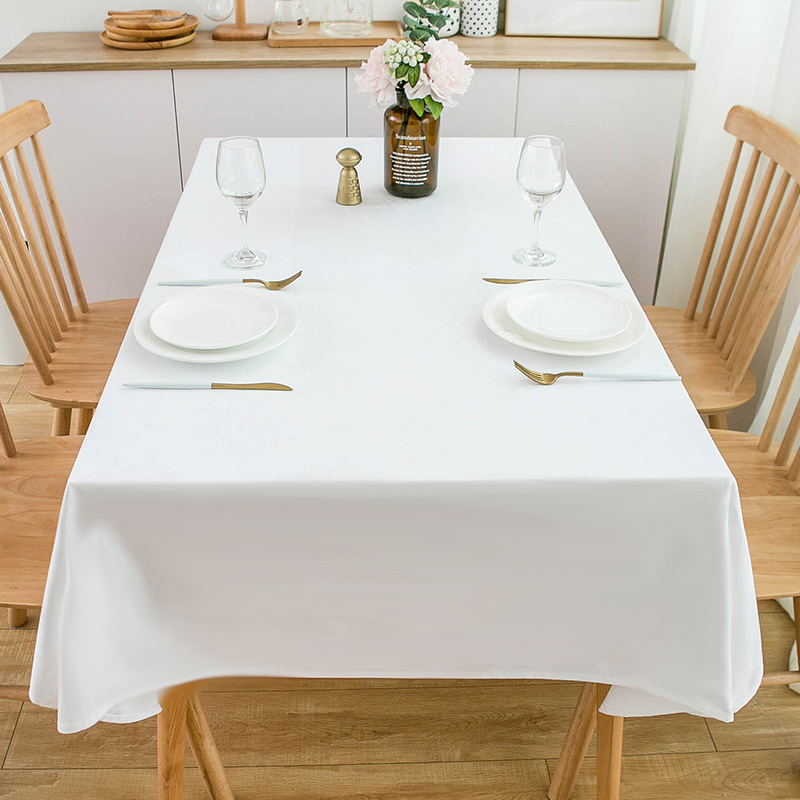 Outdoor Furniture Green - Wit tafelkleed voor thuisdiner, oversized tafelkleed,