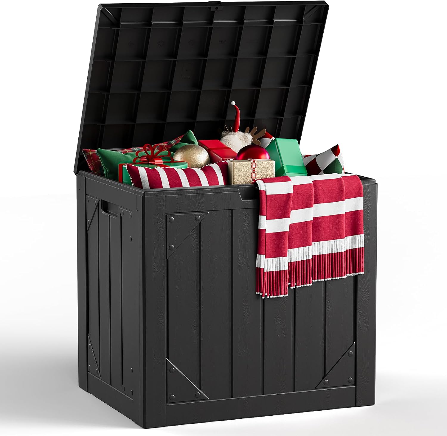 Garden Storage Box - 30 Gallon Buitenberging met Zitgedeelte, Waterdichte