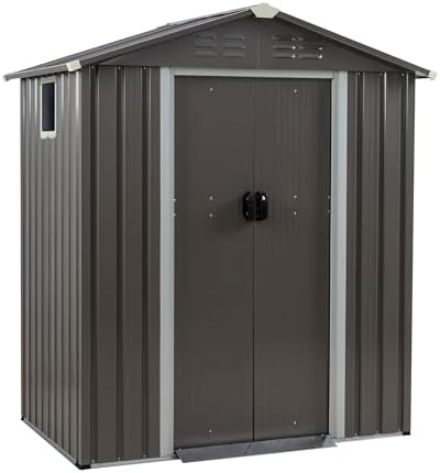 Outdoor Furniture With Storage - JY QAQA 5x3 FT Metalen Buitenberging
