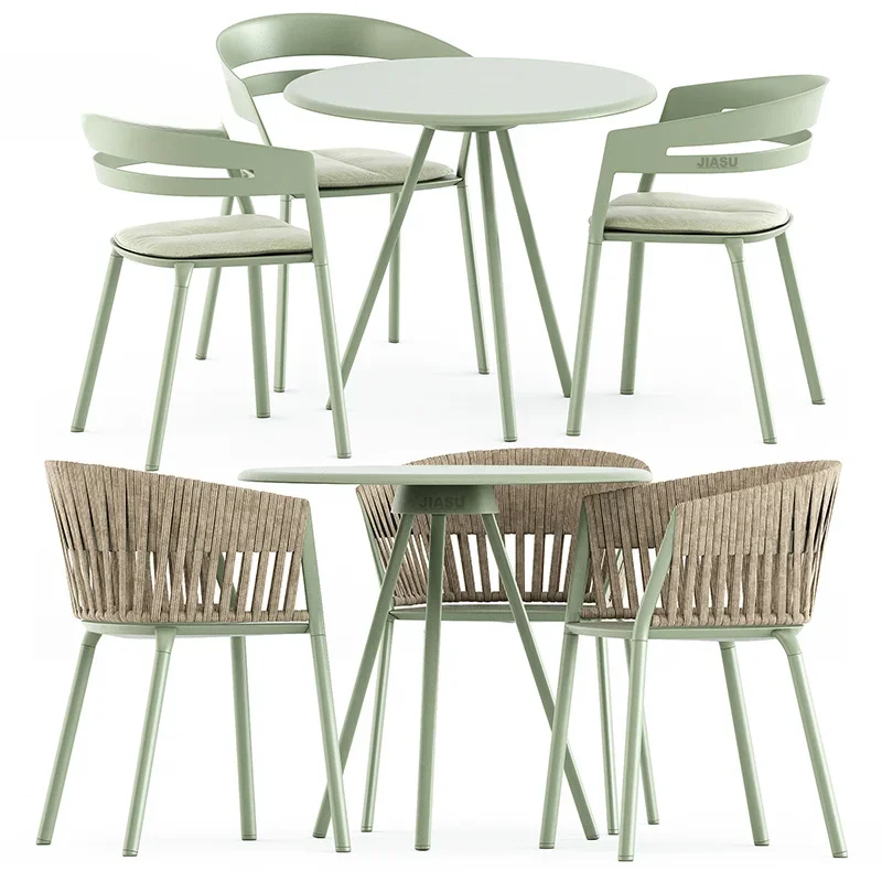 Outdoor Furniture Table And Chairs - 'Buitenmeubilair Staal 4-delige Sling Balkon Tafel