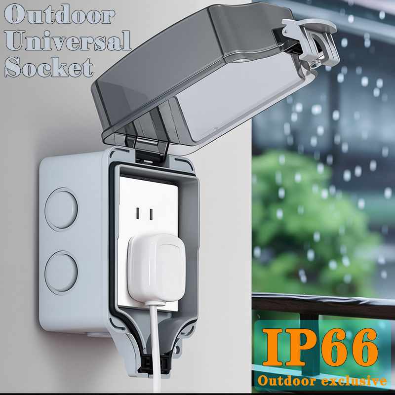 Garden Storage Box - IP66 Outdoor Socket 220V EU Sockets