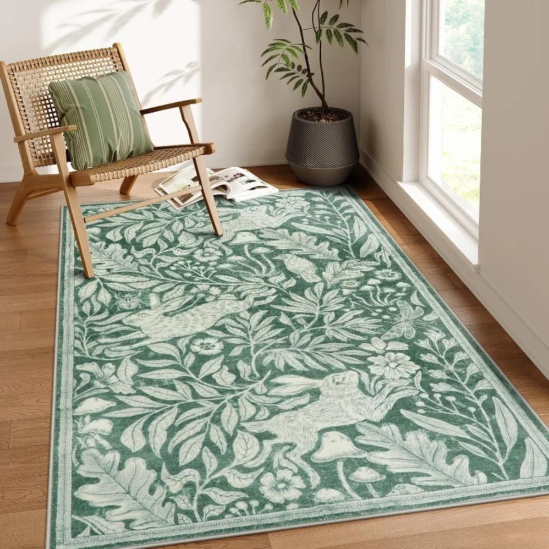 Outdoor Furniture Green - Woonkamertapijt Zachte wasbare tapijten voor eetkamer