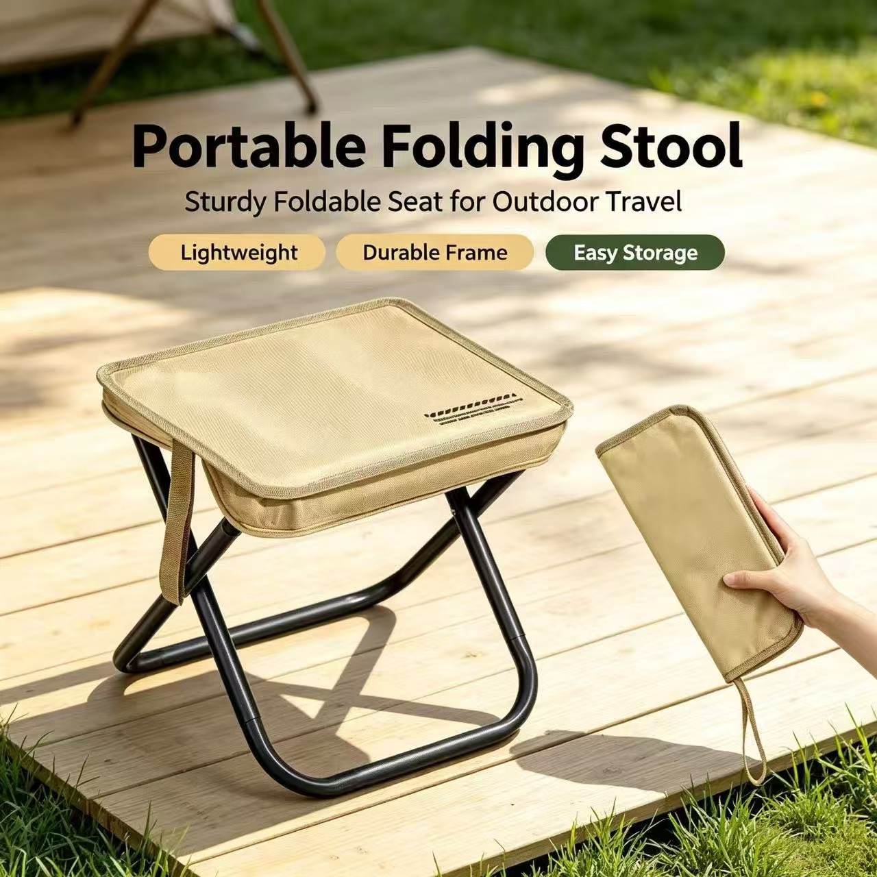 Outdoor Furniture Cheap - Magza draagbare opvouwbare kruk, ultralichte penkruk
