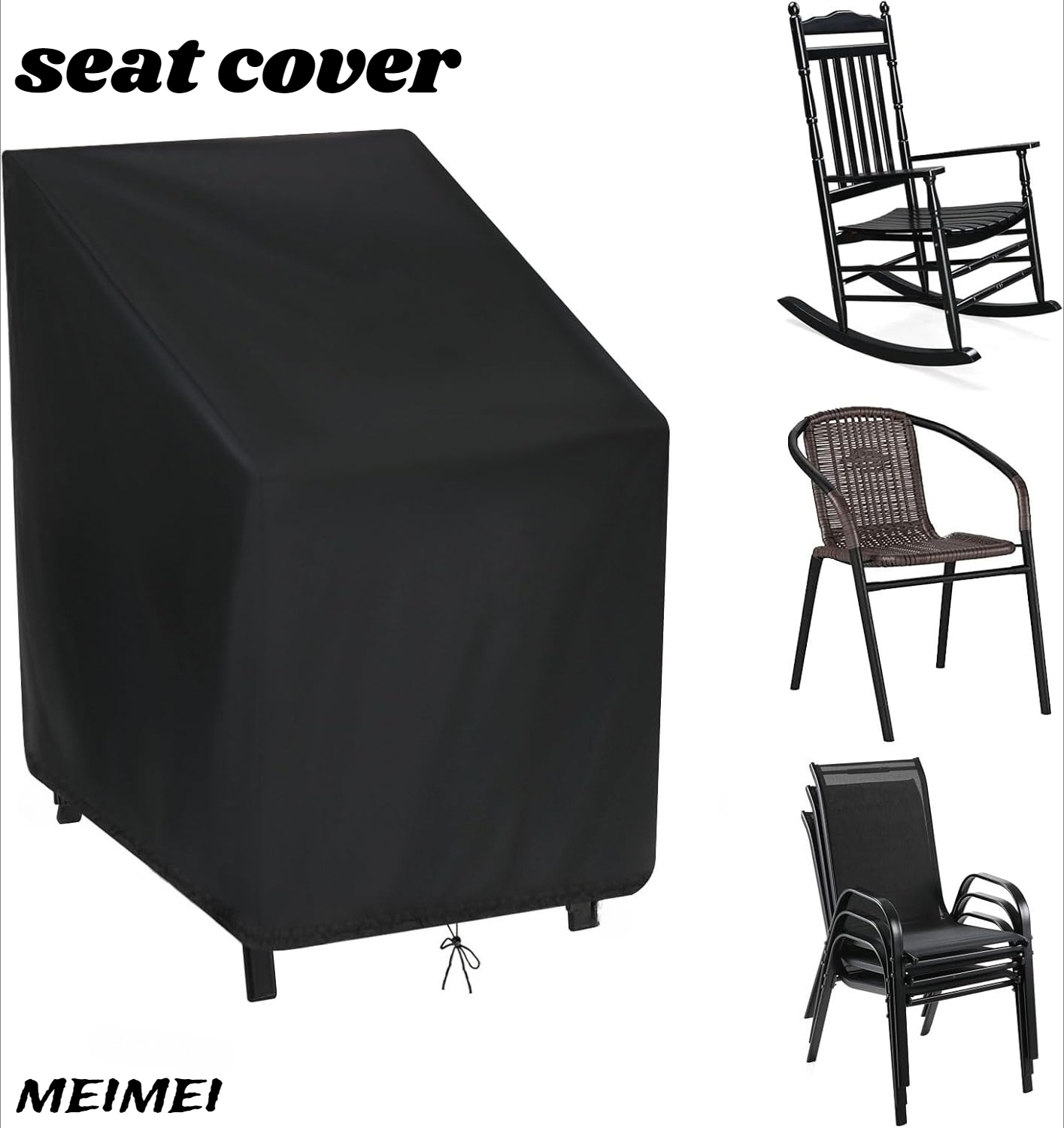 Outdoor Furniture With Storage - Gestapelde stoel stofkap opbergtas Outdoor tuinmeubelbeschermer