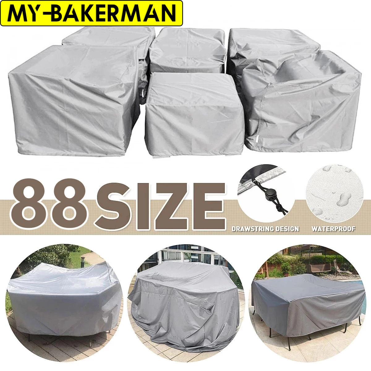 Outdoor Furniture Bali - Terrasmeubelhoezen Waterdicht, Terrasmeubilair Set Hoes Outdoor