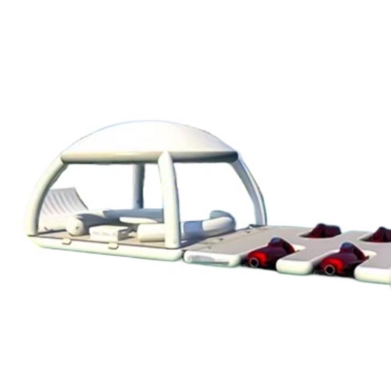 Outdoor Furniture Table And Chairs - Opblaasbare waterglijbaan met luifel, net, zwembad,