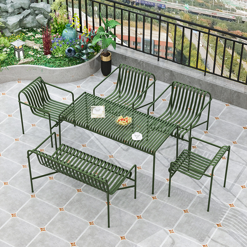 Outdoor Furniture Cost - Hot Sales metalen tafel en stoelset