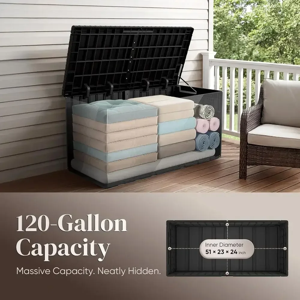 Grote 120 gallon opbergbox voo - Garden Storage Box recensie en prijs