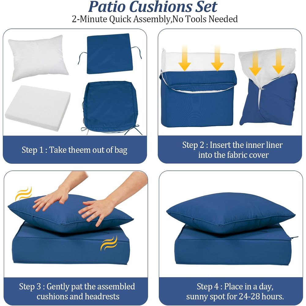 24x24 Outdoor Diepe Zitkussens - Outdoor Furniture Waterproof recensie en prijs