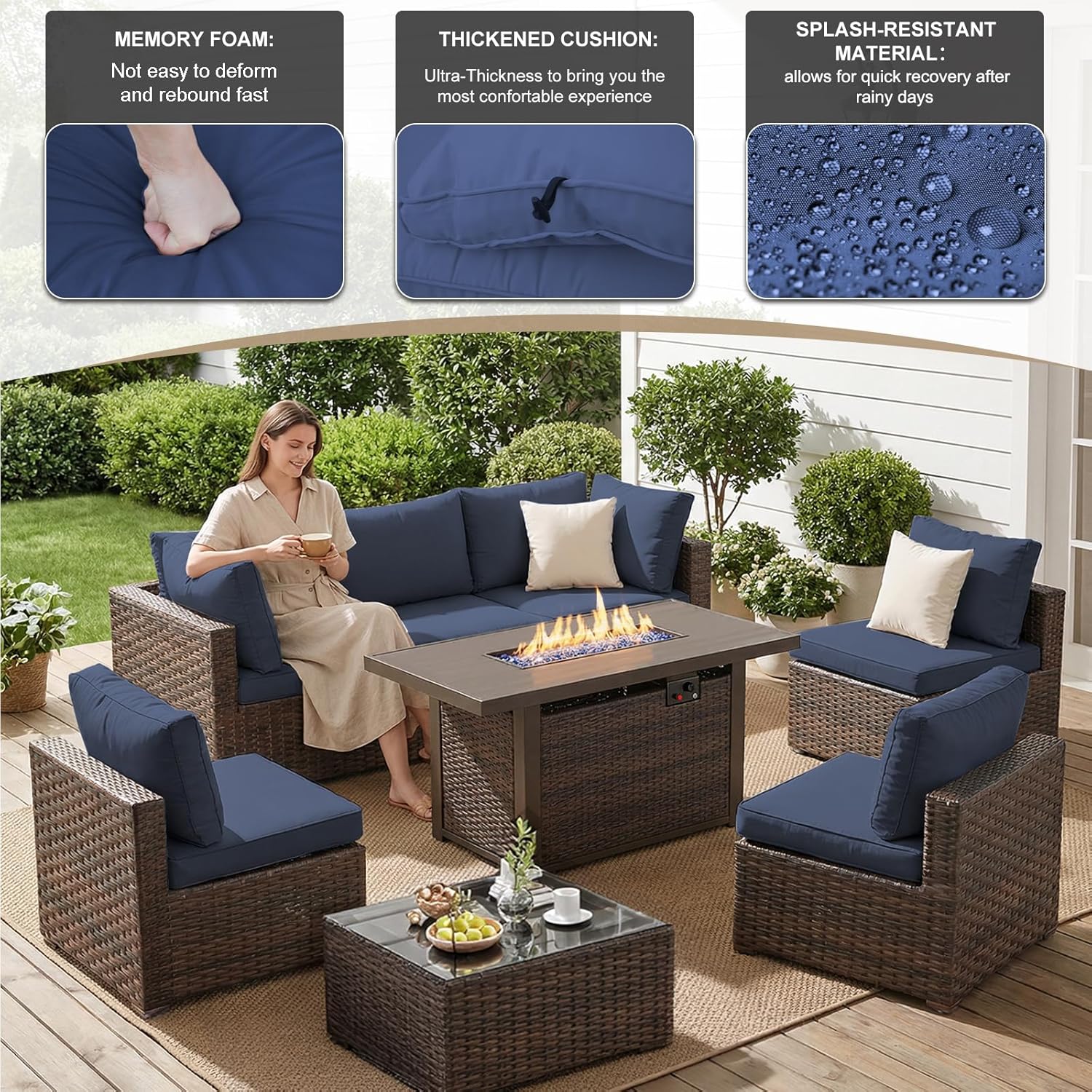 8-delige tuinmeubelsets, buite - Outdoor Furniture Bali recensie en prijs
