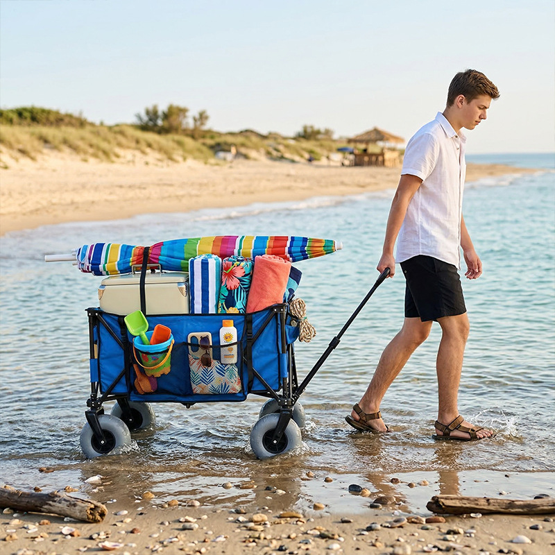 Opvouwbare metalen strandwagen - Outdoor Furniture Table recensie en prijs