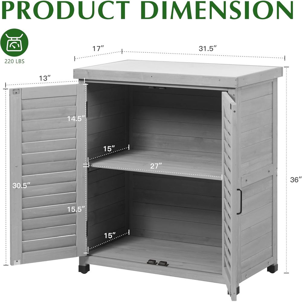 Opbergkast voor buiten & plant - Outdoor Furniture With Storage recensie en prijs