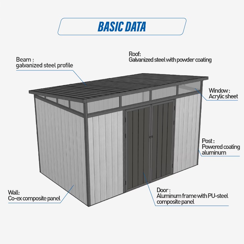 D2833 3M*3M Hoge Kwaliteit Met - Outdoor Furniture With Storage recensie en prijs