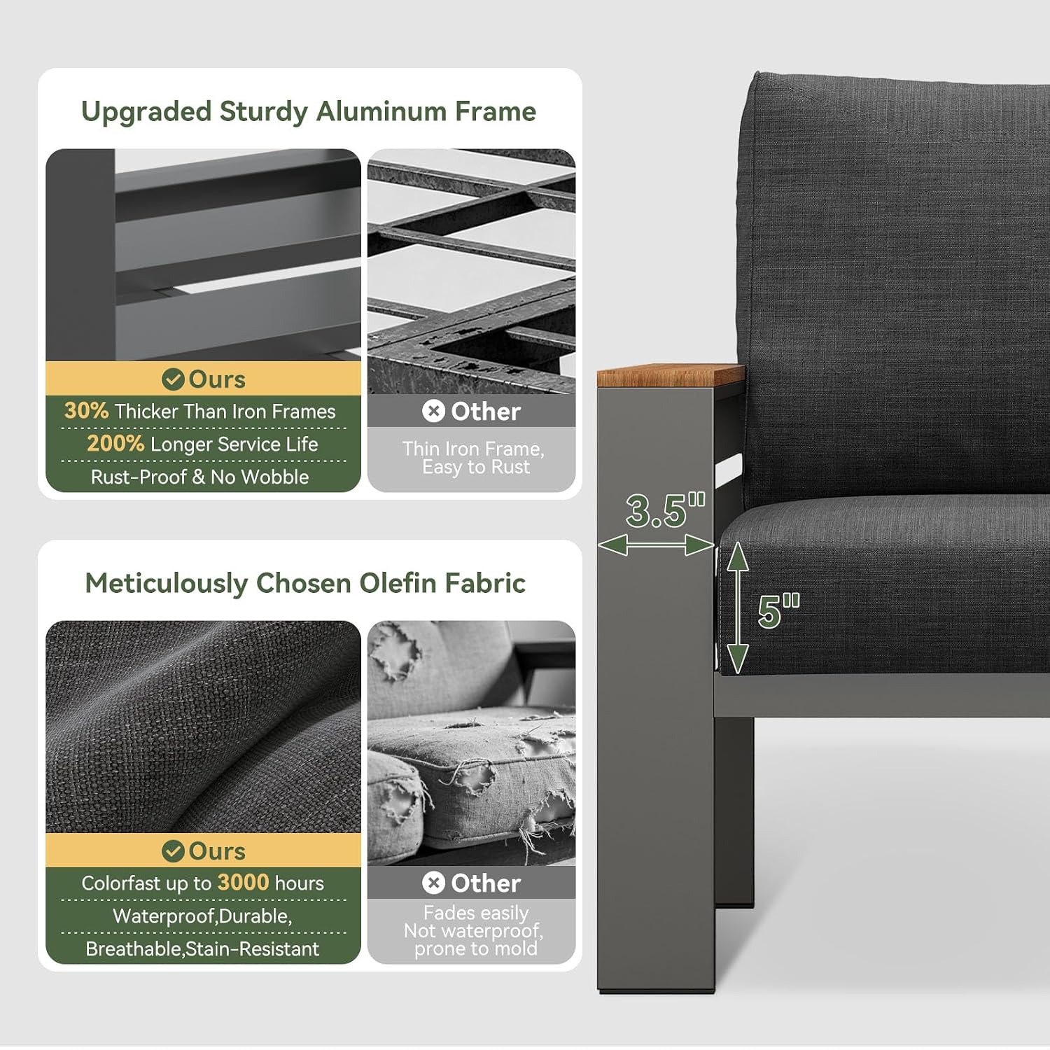Tuinmeubelenset, aluminium bui - Outdoor Furniture Bali recensie en prijs