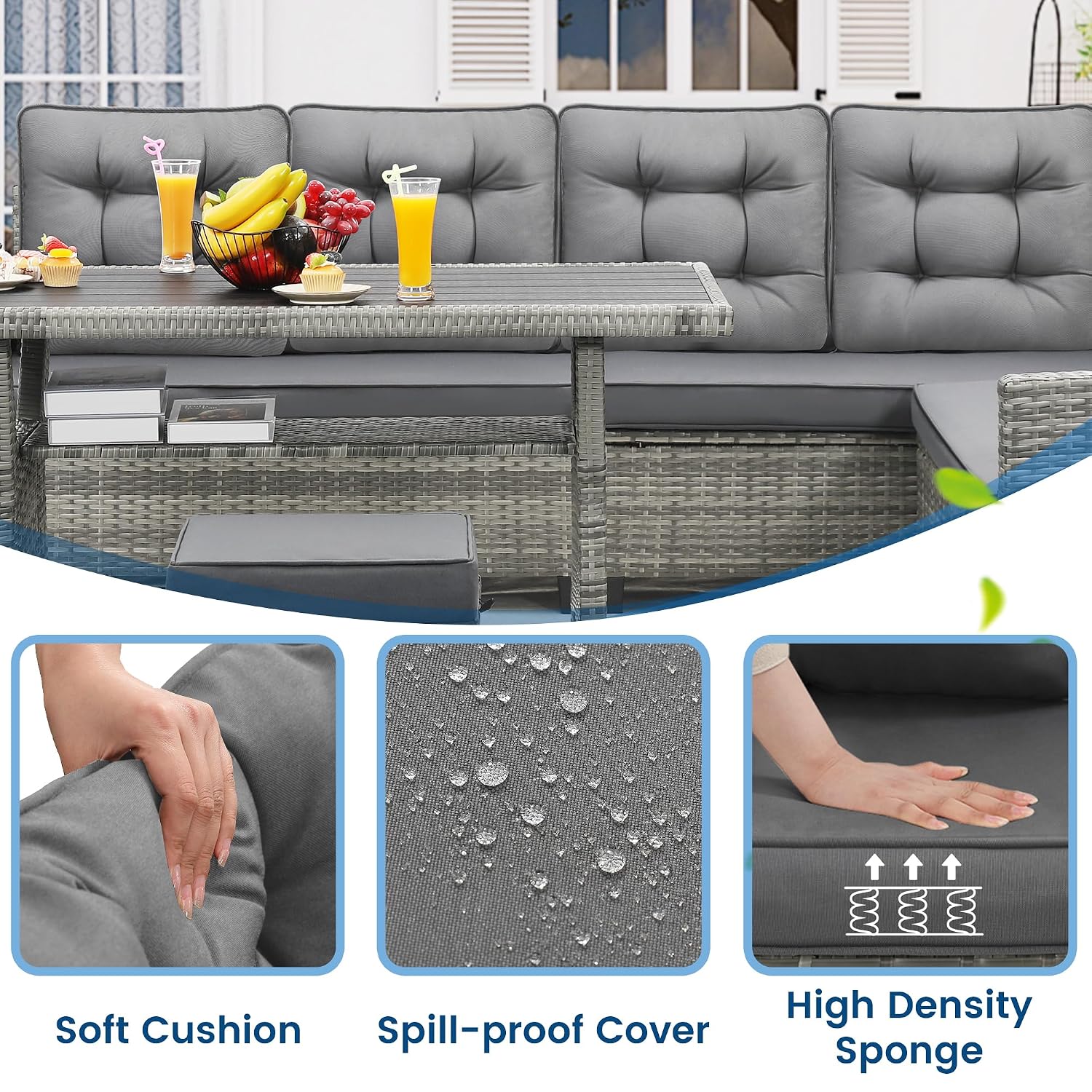 6-delige terrasmeubilairset, e - Outdoor Furniture Bali recensie en prijs