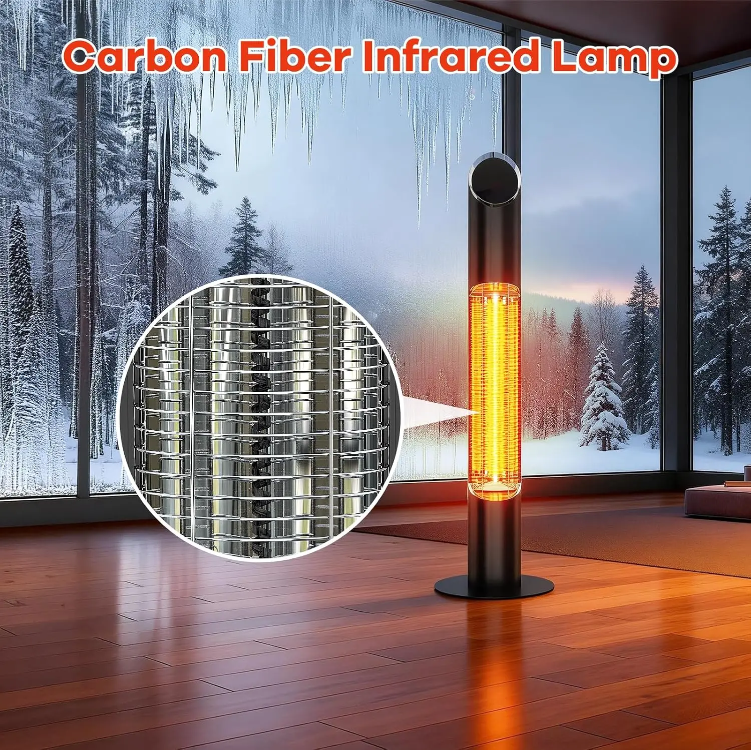 Elektrische terrasverwarmer vo - Patio Heater Standing recensie en prijs