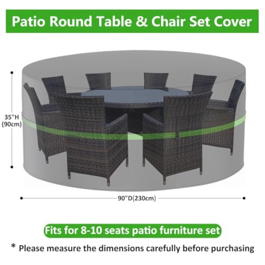 Ronde hoes voor terrasmeubilai - Outdoor Furniture Table And Chairs recensie en prijs
