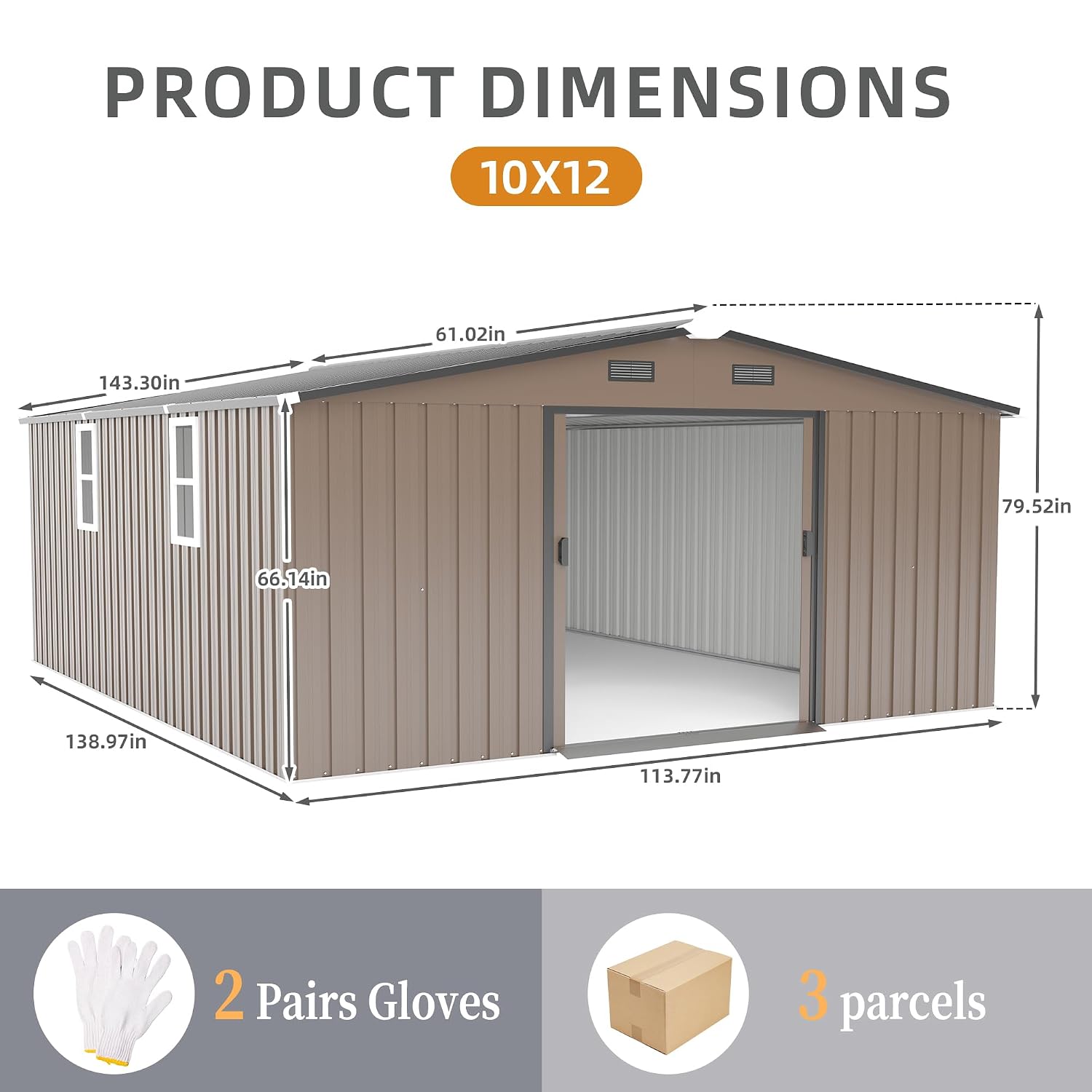 10x12 FT Buitenberging, Grote  - Outdoor Furniture With Storage recensie en prijs