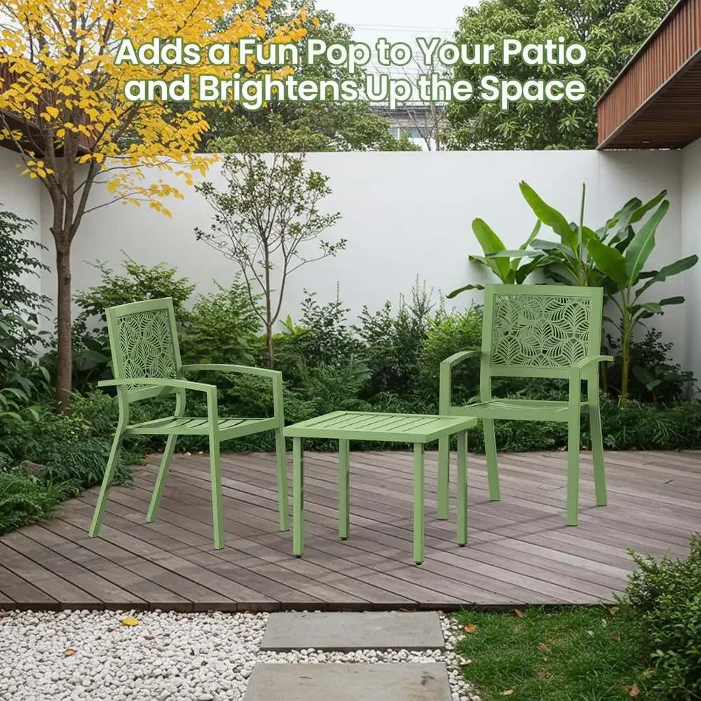 3-delige bistroset voor buiten - Outdoor Furniture Green recensie en prijs