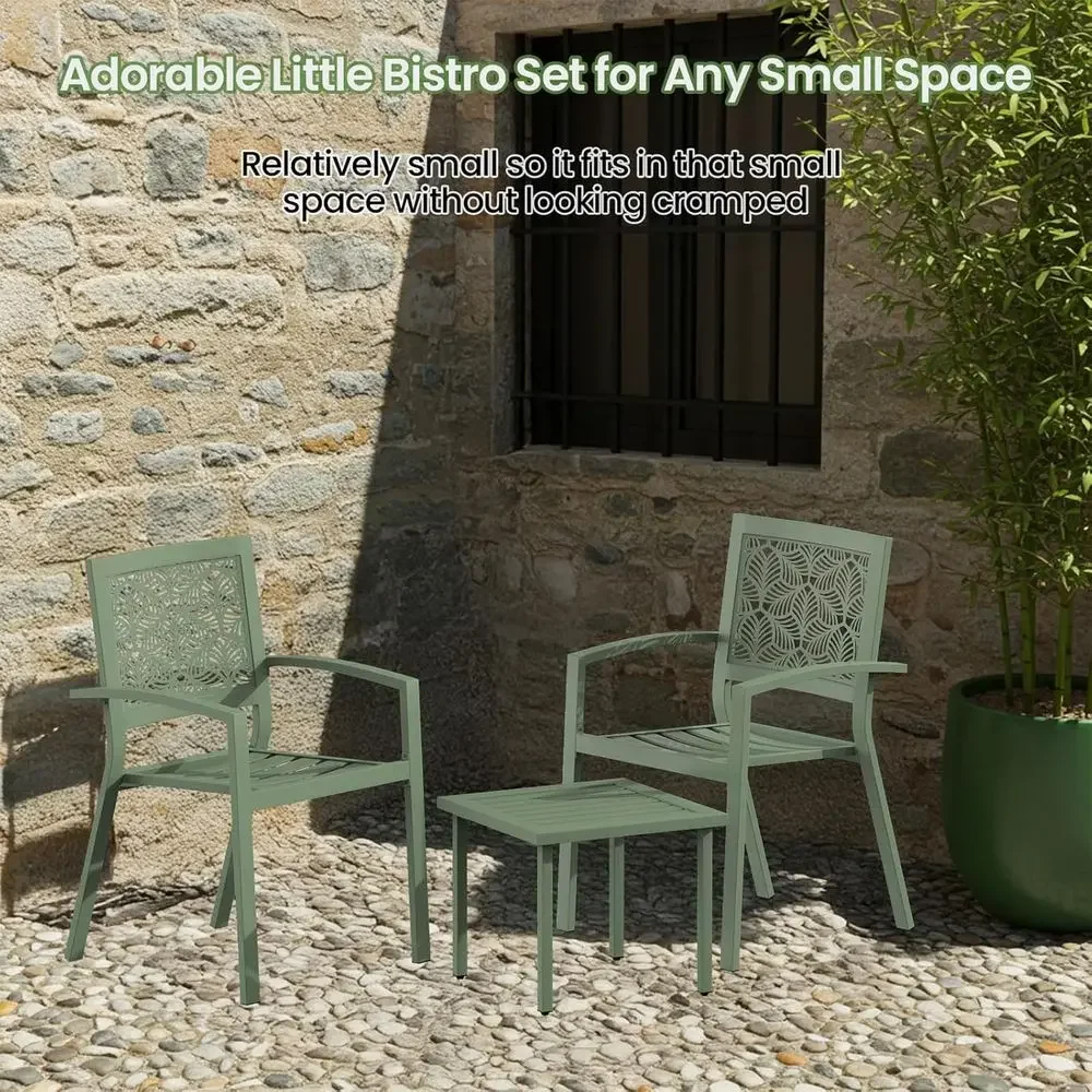 3-delige bistroset voor buiten - Outdoor Furniture Green recensie en prijs