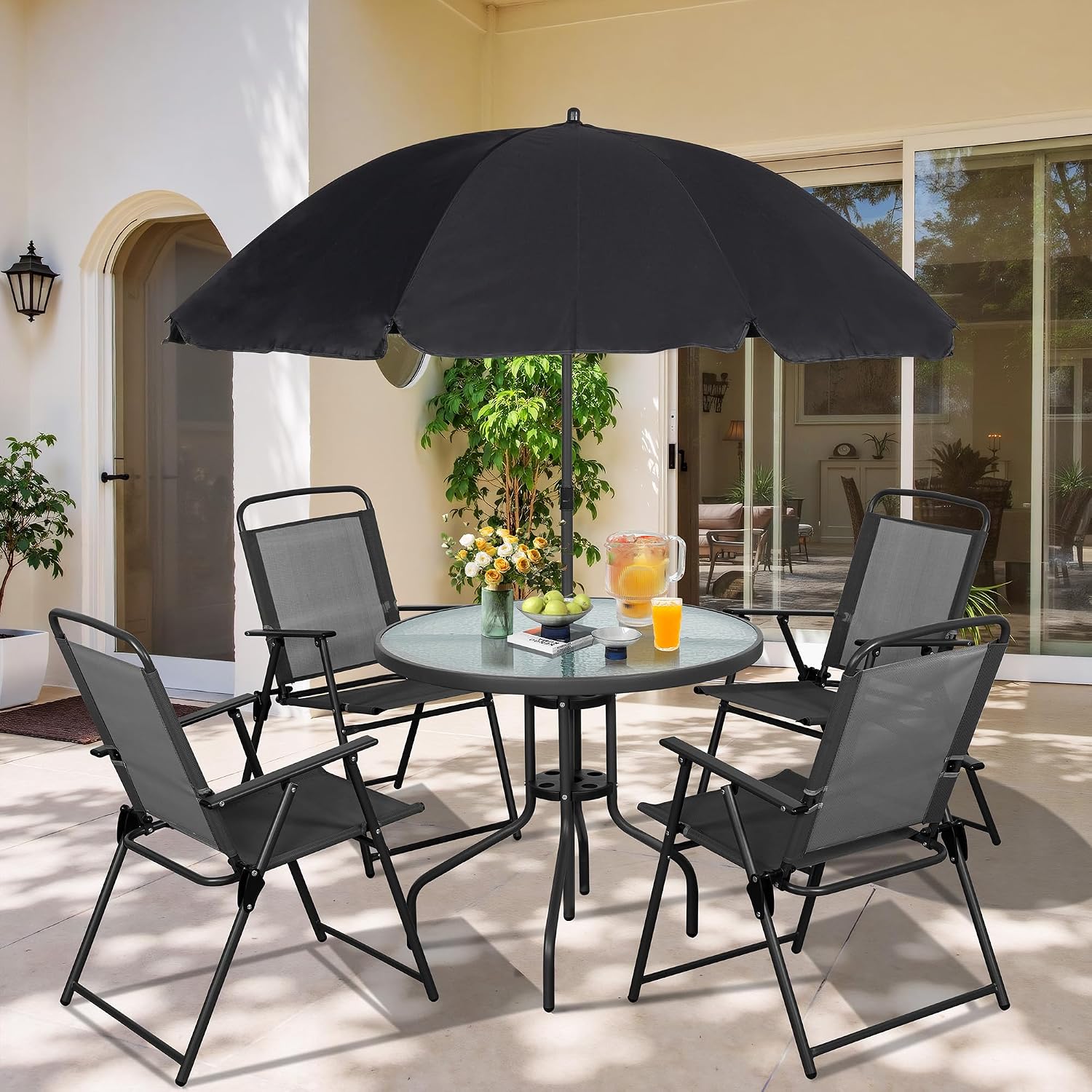Metal tuinset met opvouwbare s - Outdoor Furniture Bali recensie en prijs