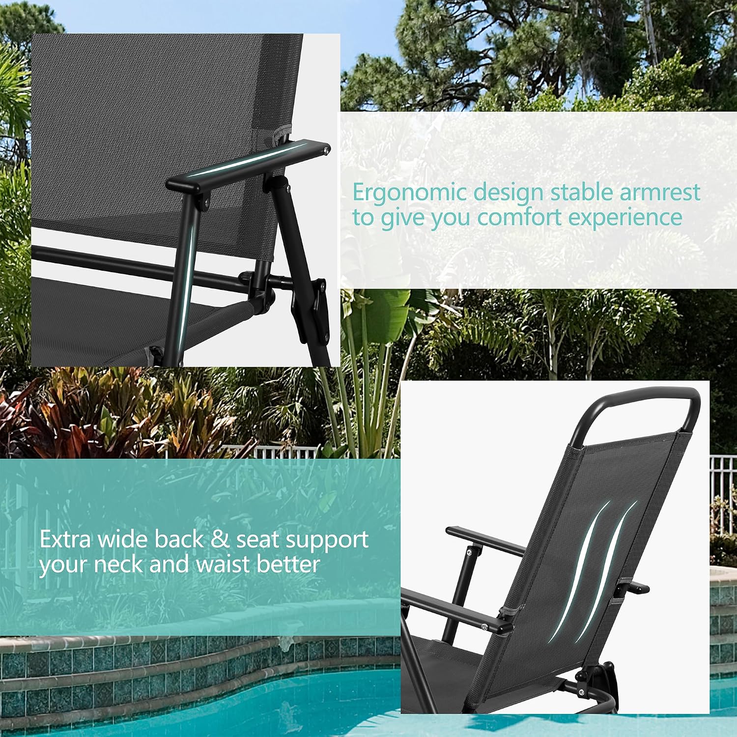 Metal tuinset met opvouwbare s - Outdoor Furniture Bali recensie en prijs