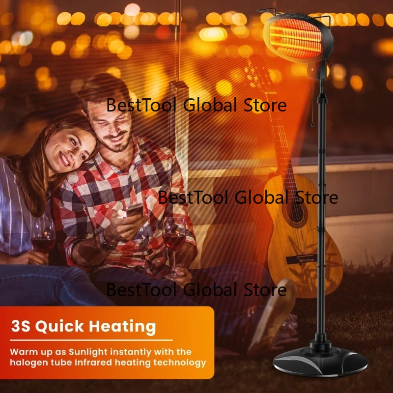 Waterdichte elektrische terras - Patio Heater Standing recensie en prijs