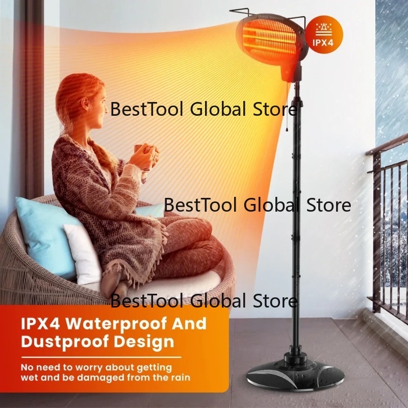 Waterdichte elektrische terras - Patio Heater Standing recensie en prijs
