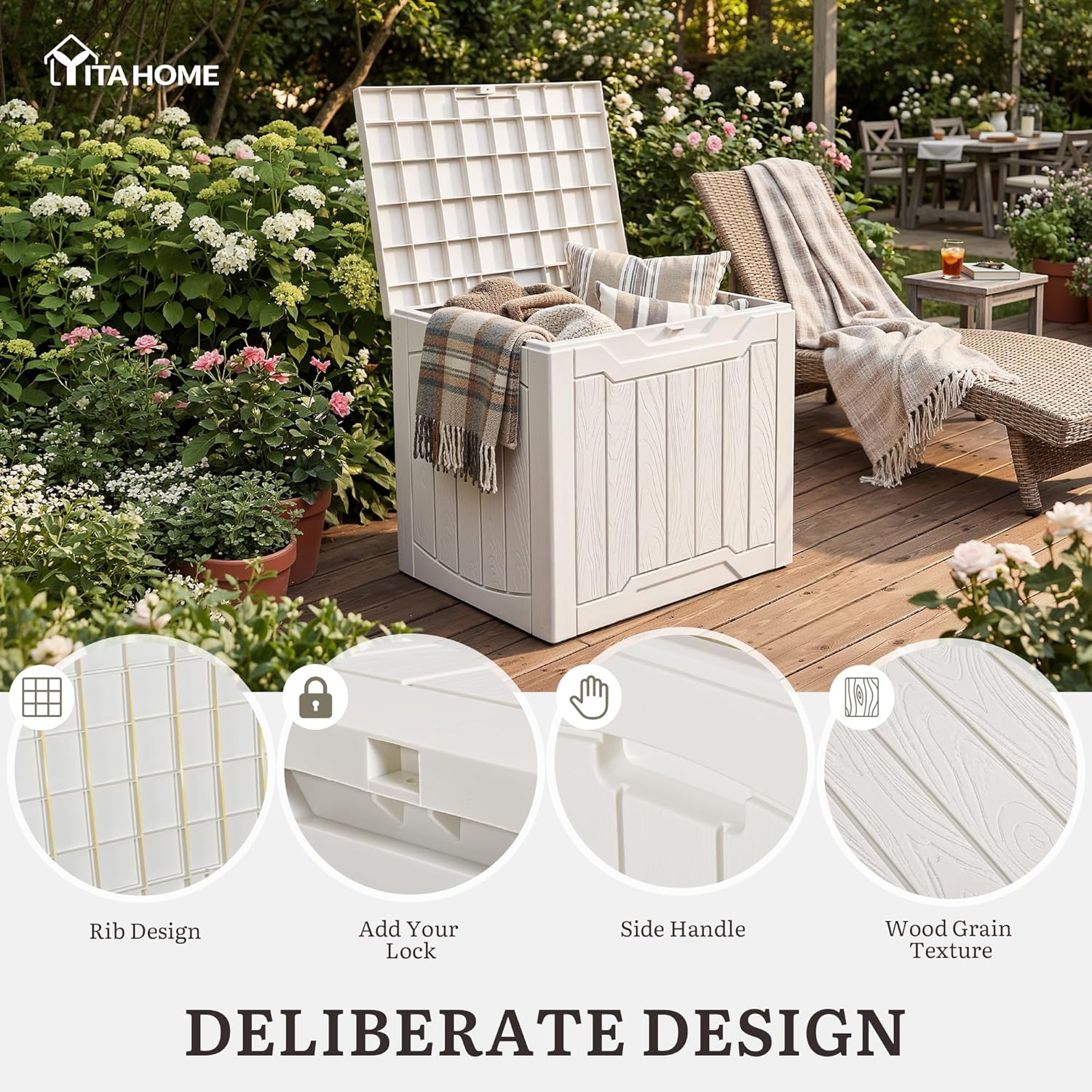 31 Gallon Deck Box Set van 2 a - Garden Storage Box recensie en prijs