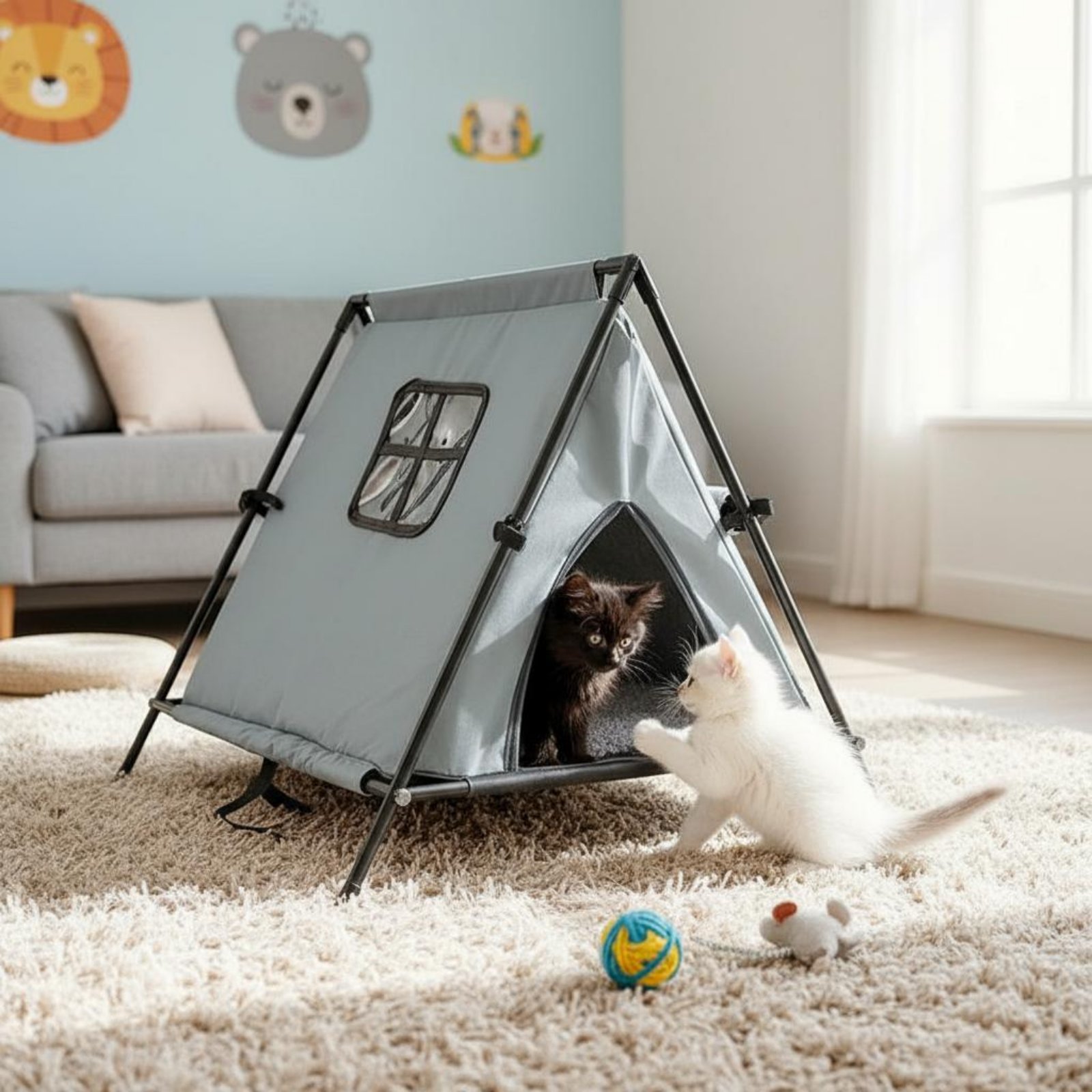 Verwarmend kattenhuis, draagba - Outdoor Furniture Year Round recensie en prijs