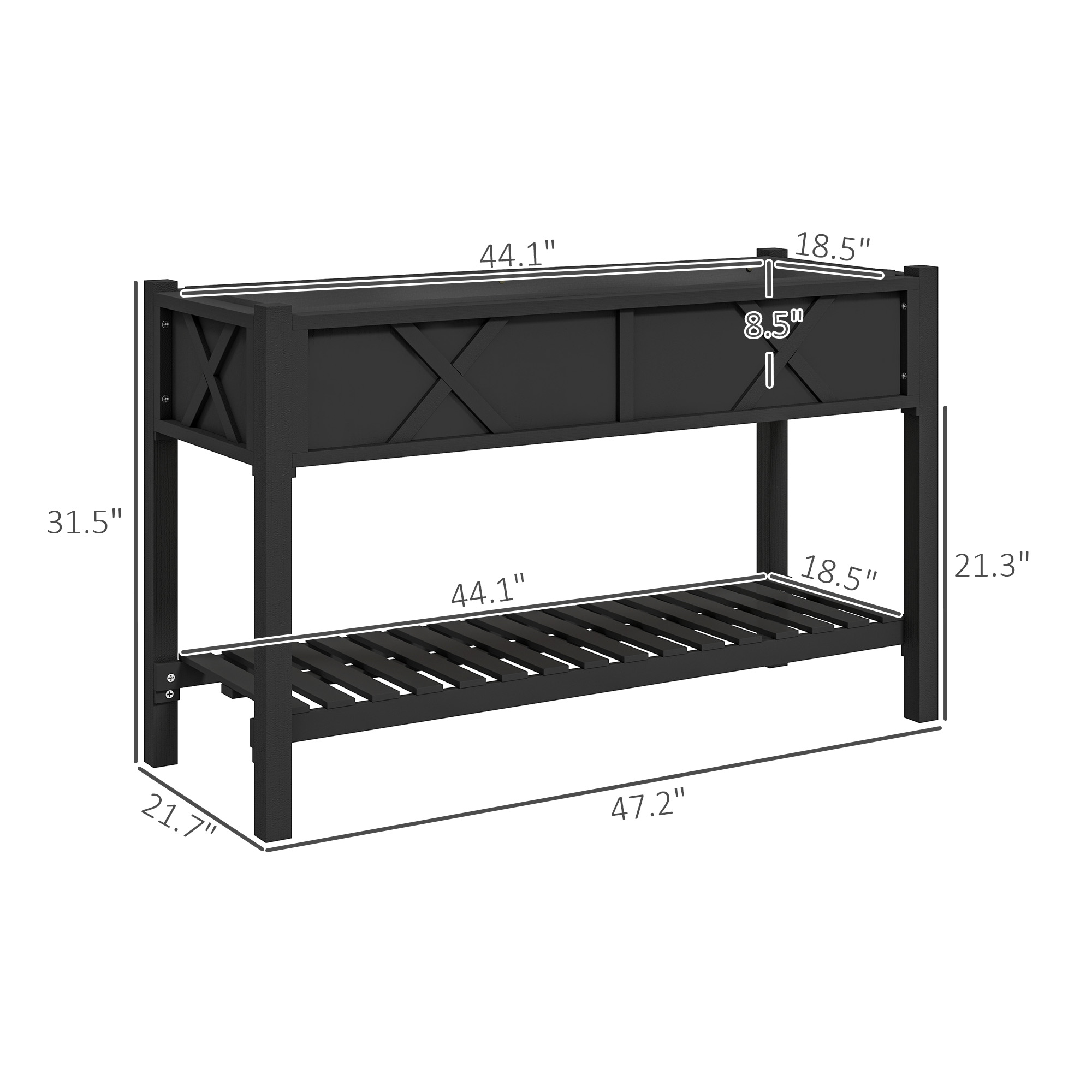 Verhoogde houten plantenbak, v - Garden Storage Box recensie en prijs