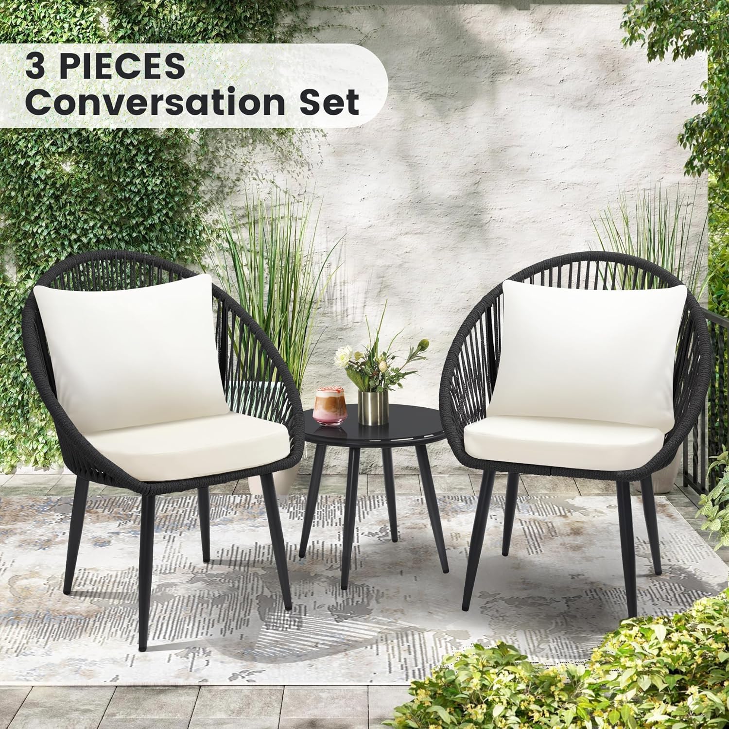3-delige bistroset, stoelen va - Outdoor Furniture Bali recensie en prijs