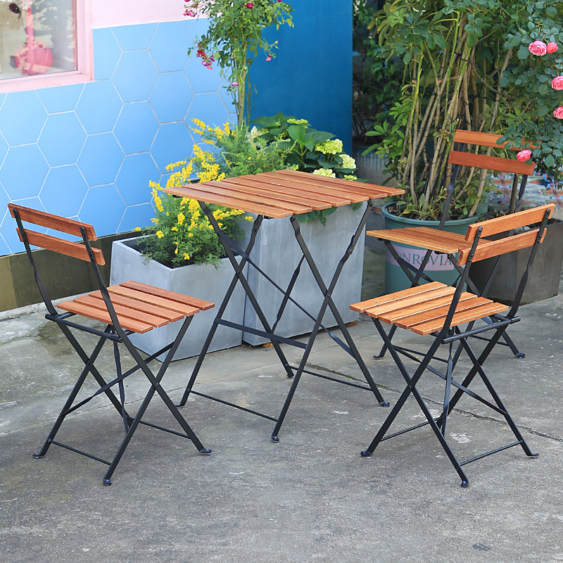 Opvouwbare massief houten salo - Outdoor Furniture Table And Chairs recensie en prijs