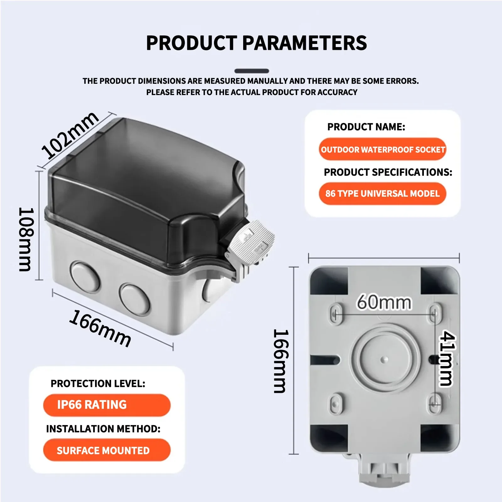 IP66 Outdoor Socket 220V EU So - Garden Storage Box recensie en prijs