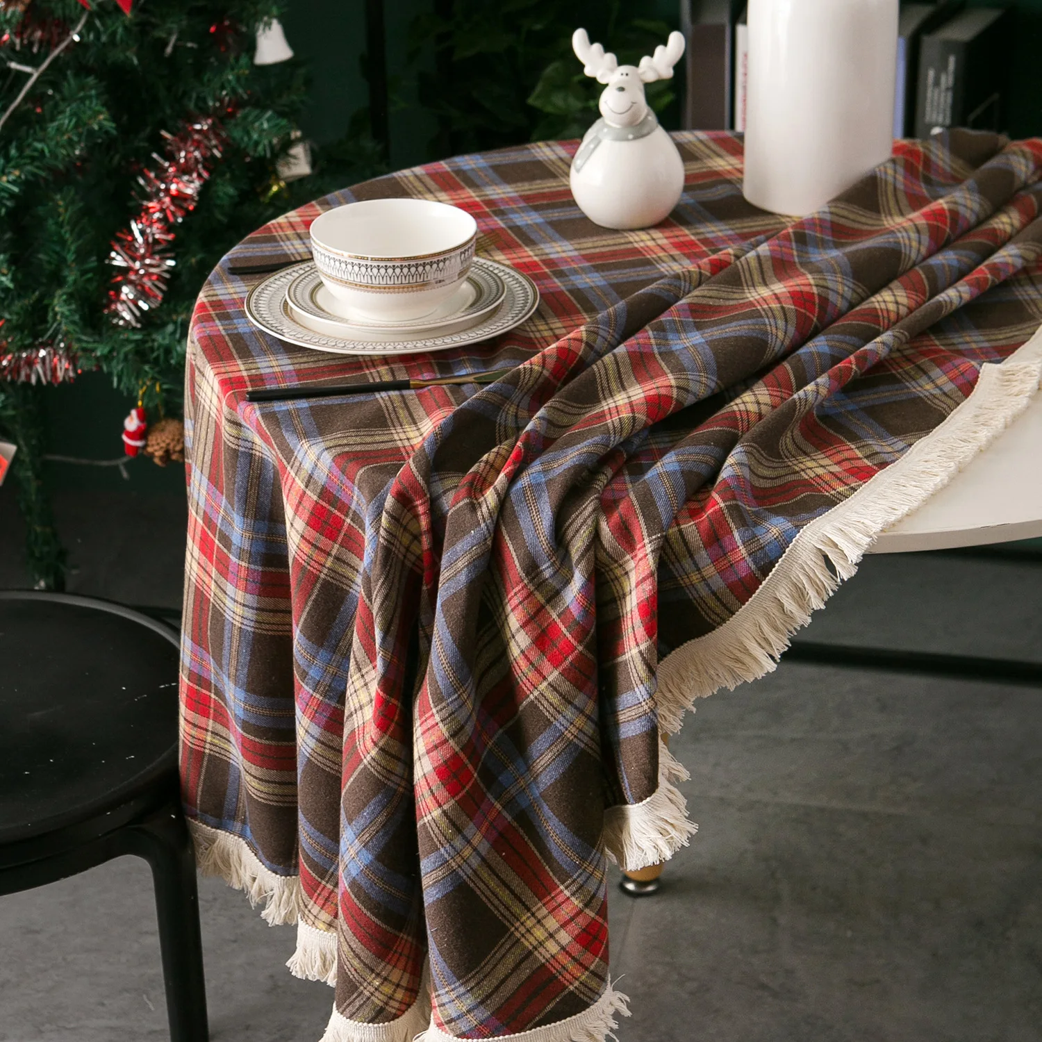 Geruite kwastjes Kerstdecorati - Outdoor Furniture Green recensie en prijs