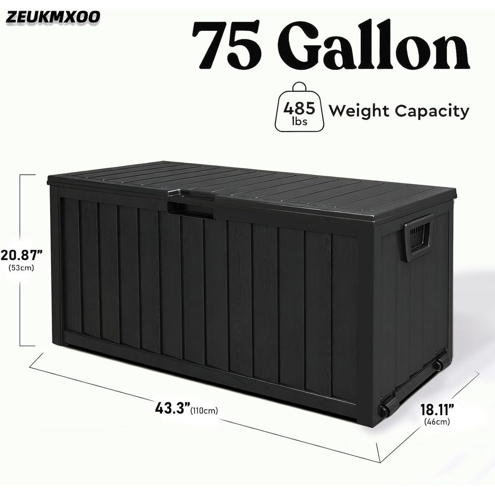 75 Gallon Outdoor Opbergbox Wa - Garden Storage Box recensie en prijs