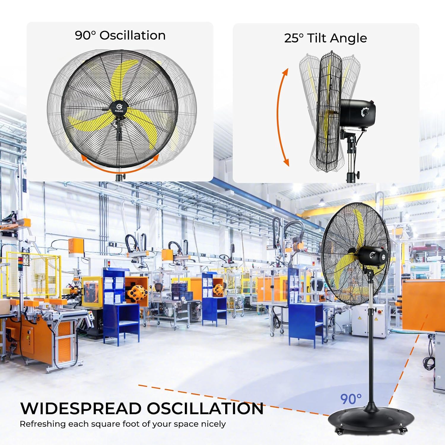 24'' Buitenventilator met osci - Outdoor Furniture Waterproof recensie en prijs