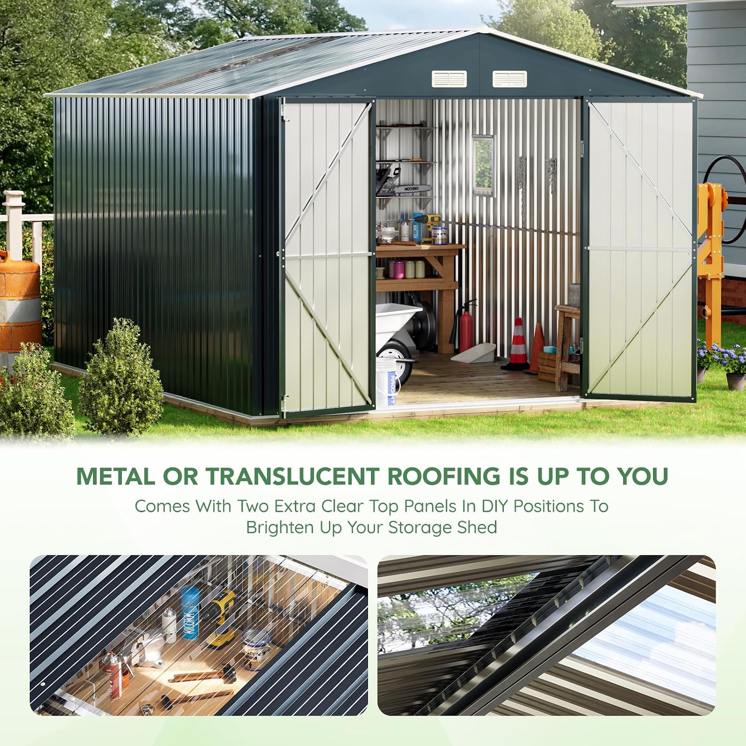 10x12x7,5FT Buitenberging van  - Outdoor Furniture With Storage recensie en prijs