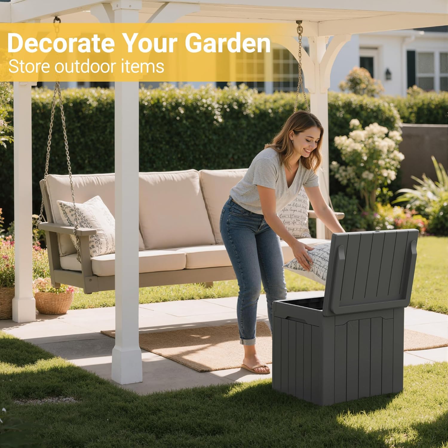 31 Gallon Buitenberging met de - Garden Storage Box recensie en prijs