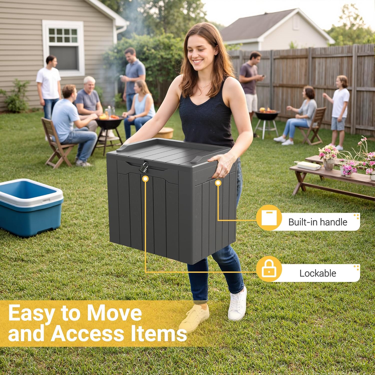 31 Gallon Buitenberging met de - Garden Storage Box recensie en prijs