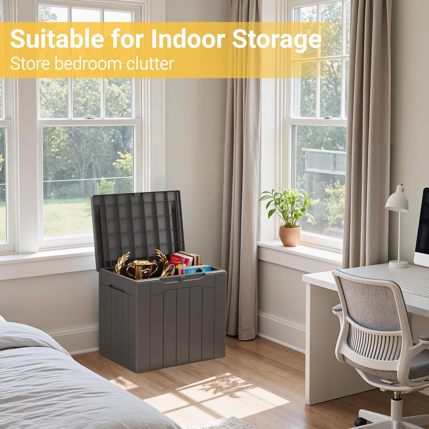 31 Gallon Buitenberging met de - Garden Storage Box recensie en prijs