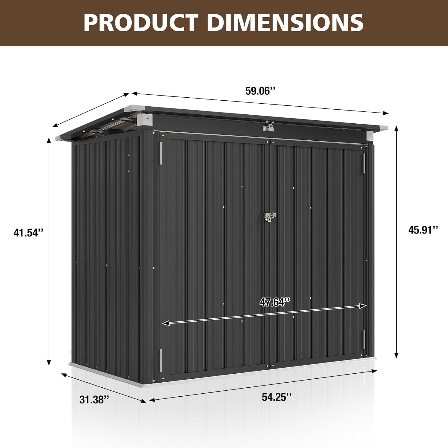 Waterdichte metalen afvalbak o - Garden Storage Box recensie en prijs