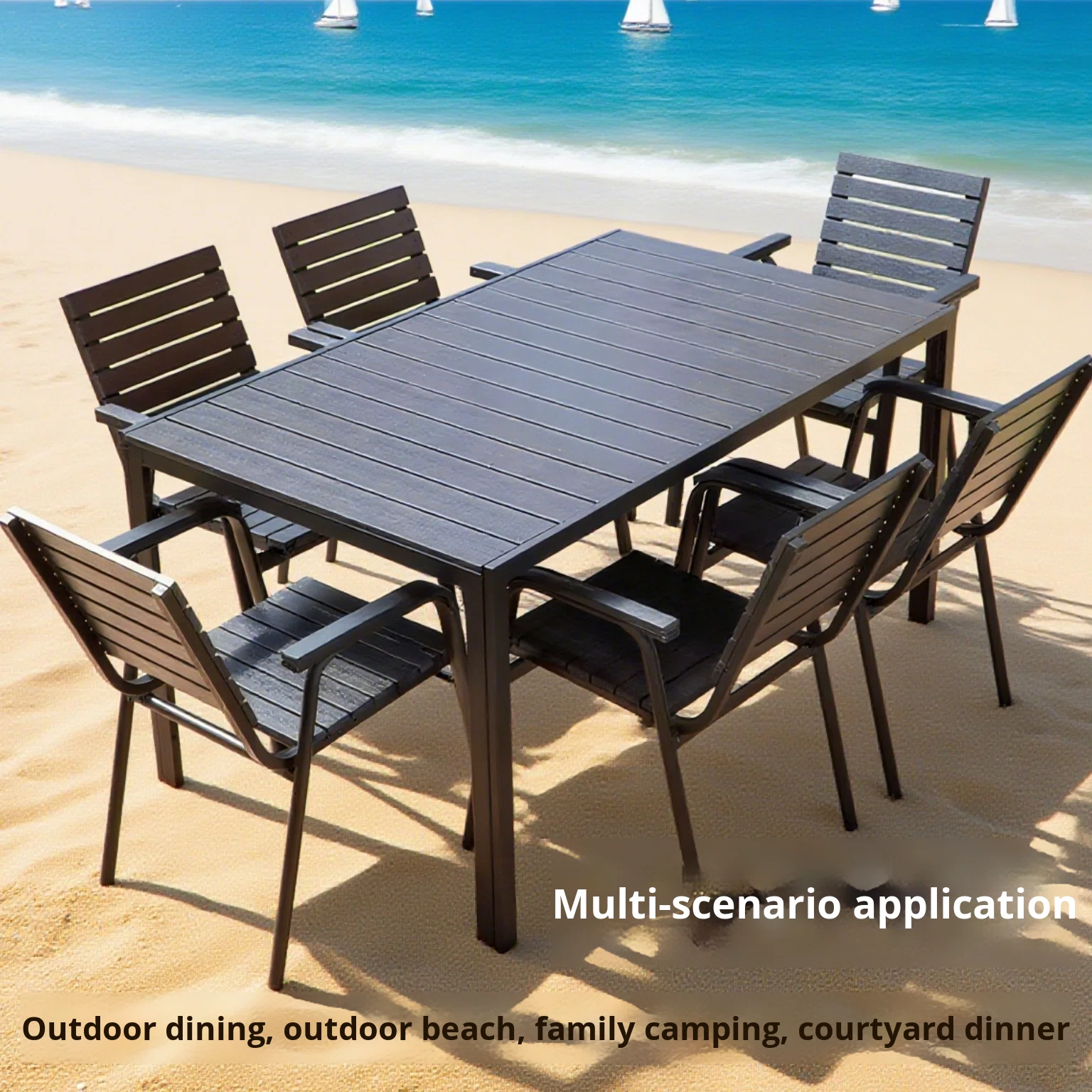 Nieuwe bamboe picknick tuin ta - Outdoor Furniture Table And Chairs recensie en prijs